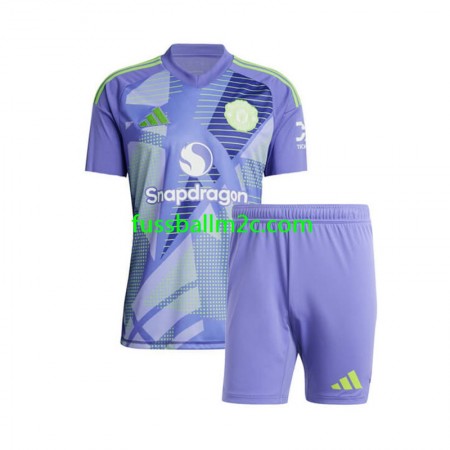 Fußballtrikots Manchester United Torwart Kinder Heim Trikotsatz 2024-2025
